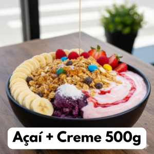 AÇAÍ 500G + CREME (APROX.)